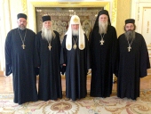 Патриарх принял священнослужителей из Абхазии