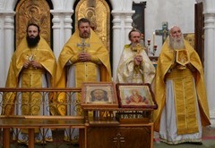Божественная литургия в Благовещенском соборе